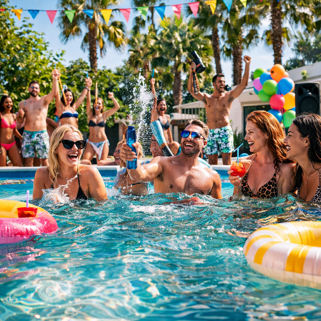 Pool party event
