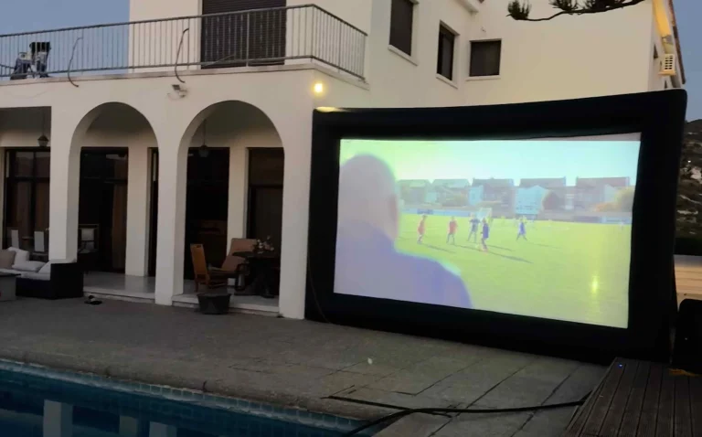 Big inflatable projector screen rental in Limassol